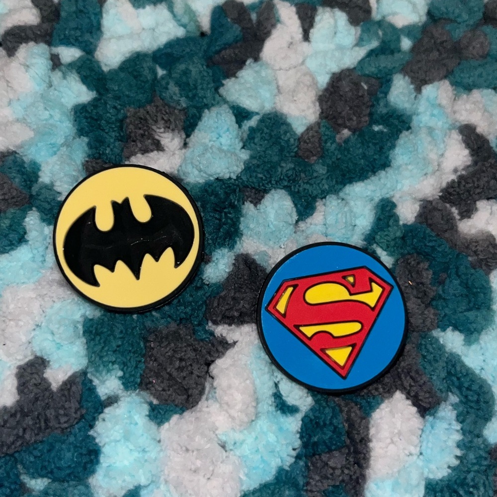 Super hero croc charms